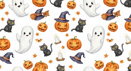 ハローウィンお化けカボチャ/イラスト