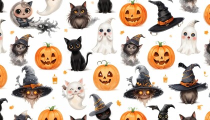 ハローウィンお化けカボチャ/イラスト