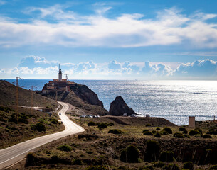 Scenic Coastal Lighthouse View in Almeria