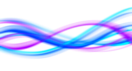 Fluid Blue Brush Stroke Composition
