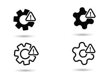 Obraz premium Troubleshoot icon set. Troubleshoot glyph icon. Glyph vector icon symbol