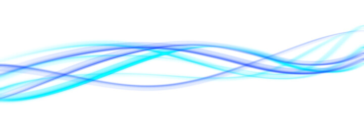 Elegant Blue Stroke Element Isolated