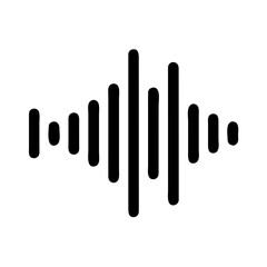 Audio Wave Sound Frequency Icon Design