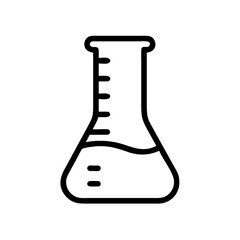 Beaker Lab Glassware Icon Design