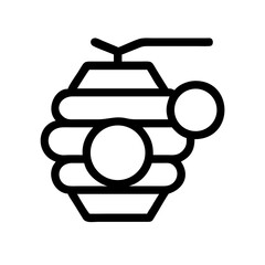 Bee Hive Honeycomb Nest Icon Design