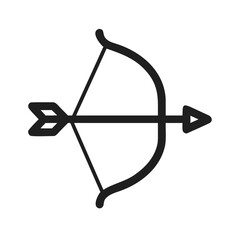 Bow Arrow Archery Weapon Icon Design