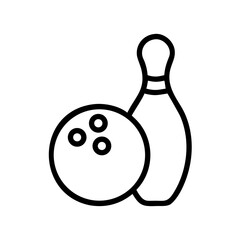Bowling Ball Sport Equipment Icon Design