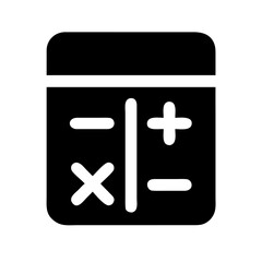 Obraz premium Calculator Alt Math Device Icon Design