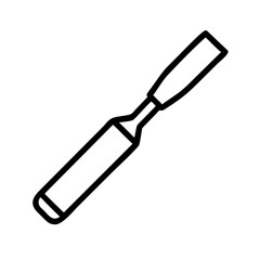 Chisel Carving Tool Icon Design