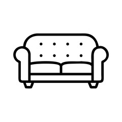 Couch Living Room Furniture Icon Design