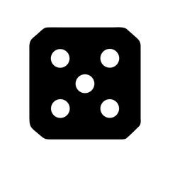 Dice Number Cube Icon Design