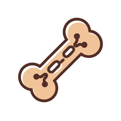 Dog Bone Pet Treat Icon Design