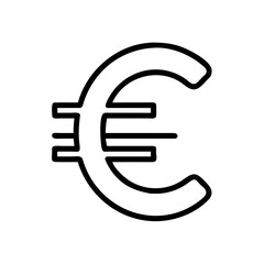 Euro EUR Currency Symbol Icon Design