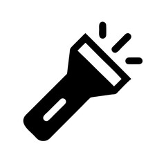 Flashlight Handheld Torch Icon Design