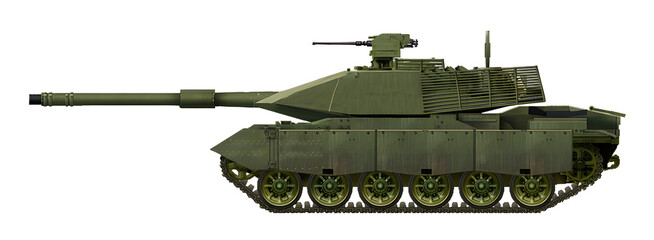 Leonardo T-72 (The concept of modernization of the T-72 tank, from an Italian company, with a new turret and 120mm gun) © Tikros