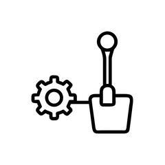 Gearbox Mechanical Transmission Icon Design