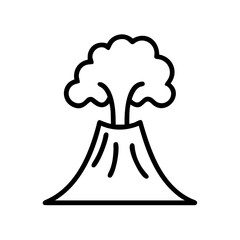 Geyser Hot Water Eruption Icon Design