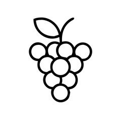Grapes Fruit Bunch Icon Design
