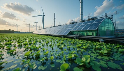 Obraz premium Sustainable Energy and Green Technology: A Glimpse into the Future of Clean Power Generation