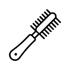 Hairbrush Grooming Tool Icon Design
