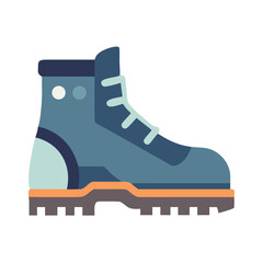 Hiking Boot Outdoor Shoe Icon Design