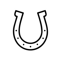 Horse Shoe Luck Charm Icon Design