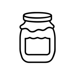 Jam Jar Sweet Preserve Icon Design