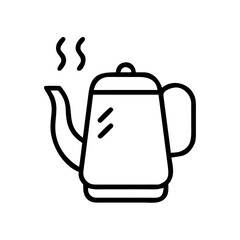 Kettle Hot Water Pot Icon Design