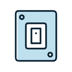 Light Switch Electrical Control Icon Design