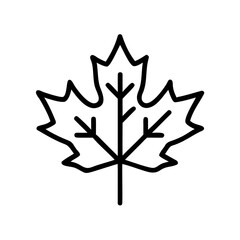 Maple Leaf Autumn Foliage Icon Design