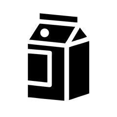 Milk Carton Dairy Drink Icon Design