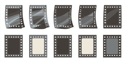 Empty film frames on a contact sheet are prepared for use in photography projects, including film, contact sheets, photography, and negative development
