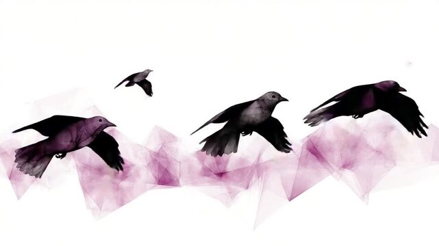 vector illustration of a flying bird