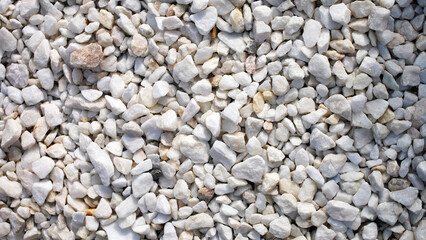 Many beautiful white stones background