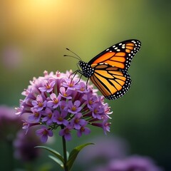 Obraz premium Monarch's Delicate Perch