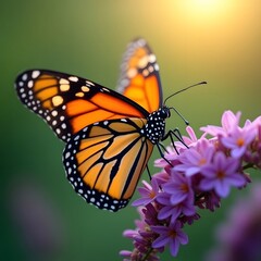 Obraz premium Monarch's Delicate Perch