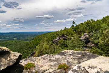 Auf dem Plateau des Großen Zschirnstein