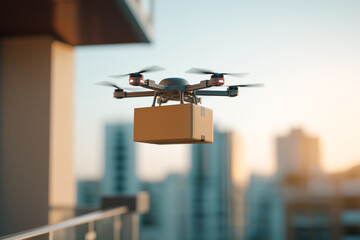 Autonomous Delivery Drones Transporting Packages in Urban and Suburban Environments