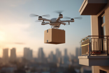 Autonomous Delivery Drones Transporting Packages in Urban and Suburban Environments