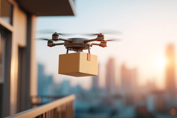 Autonomous Delivery Drones Transporting Packages in Urban and Suburban Environments