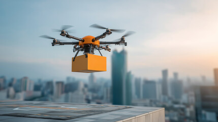 Autonomous Delivery Drones Transporting Packages in Urban and Suburban Environments