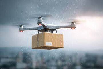 Autonomous Delivery Drones Transporting Packages in Urban and Suburban Environments