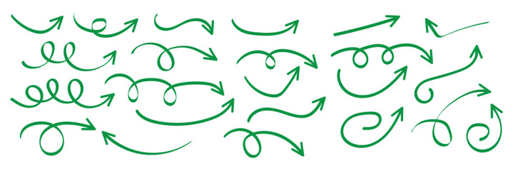 Obraz premium Arrow collection, Hand drawn arrows, Arrow, Graffiti, Curve arrows