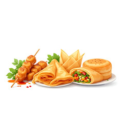 Delicious assorted appetizers and snacks ready to enjoy, perfect for catering or party planning.