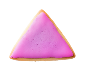 Triangle icon png cookie art shape, transparent background