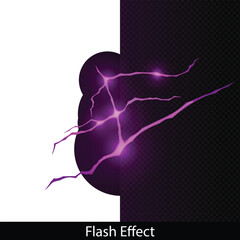 vector illustration of an abstract  flash effect 