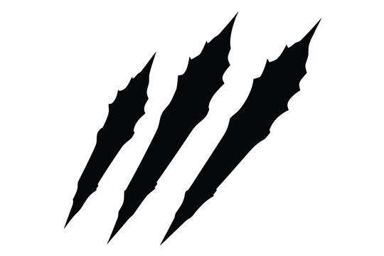 claw scratch marks vector icon