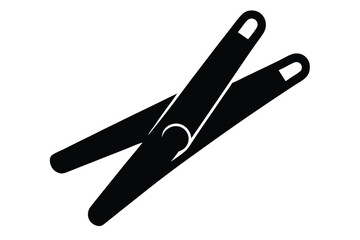 Obraz premium cloth peg vector icon