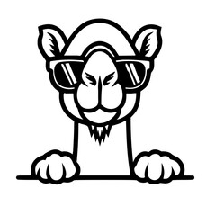 cartoon camel head