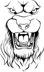 Elegant black and white line art, showing off a stunning tail and detailed pattern. This hand-drawn illustration is perfect for any design project.